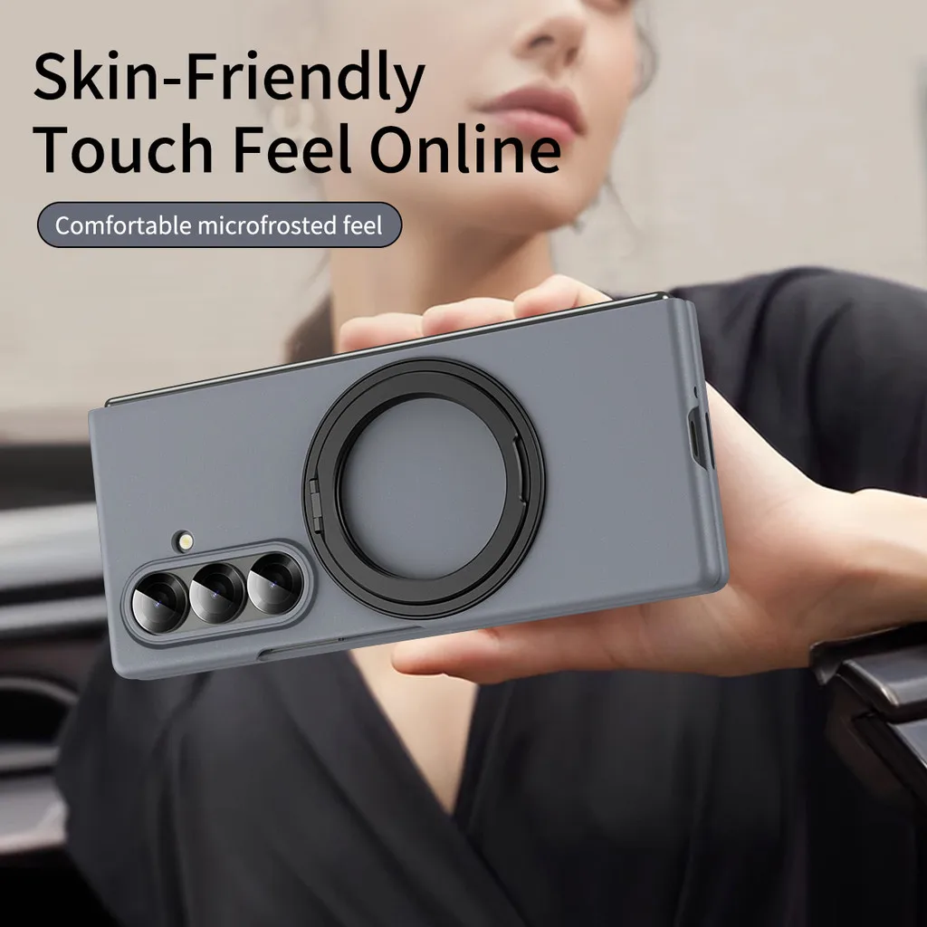 For Samsung Z Fold7 Fold 7 6 5 4 3 Pc Hard Protective Cover With Tempered Film Magnetic Rotating 360 Stand Folding Phone Case Gallery 2 For Samsung Z Fold7 Fold 7 6 5 4 3 Pc Hard Protective Cover With Tempered Film Magnetic Rotating 360 Stand Folding Phone Case Gallery 2