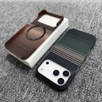 Frameless Carbon Fiber Starry Sky For Magsafe Magnetic Case For Iphone 17 Air 16 15 14 13 12 Pro Max Plus Wireless Charge Cover Featured