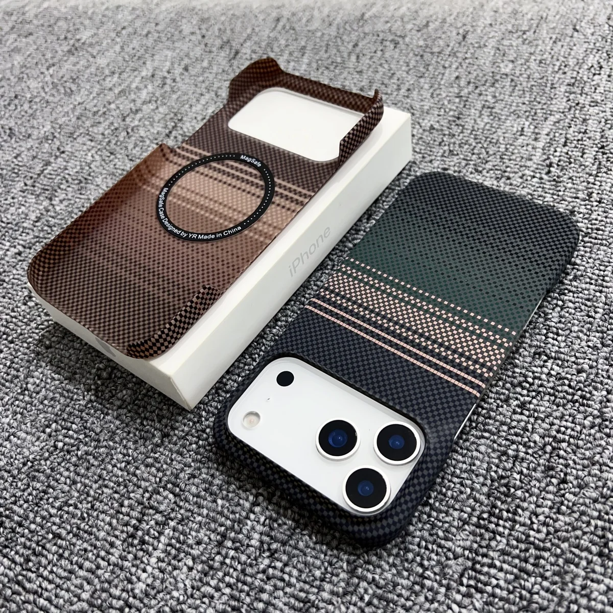 Frameless Carbon Fiber Starry Sky For Magsafe Magnetic Case For Iphone 17 Air 16 15 14 13 12 Pro Max Plus Wireless Charge Cover Featured