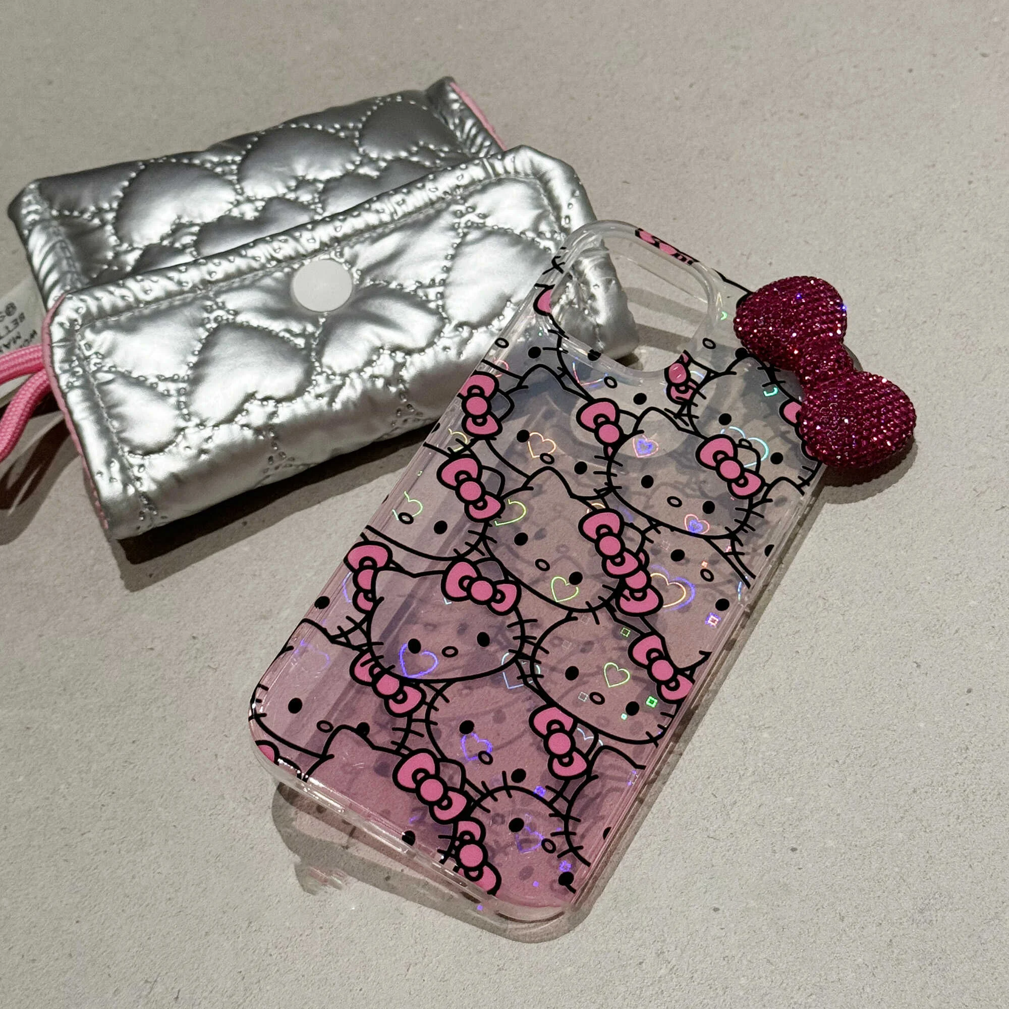 Full Screen Hello Kitty Diamond Bow Gradient Phone Case For Iphone 16 15 14 13 12 11 Pro Max Xr Xs Max 7 8 Plus Mini Y2k Laser Gallery 2 Full Screen Hello Kitty Diamond Bow Gradient Phone Case For Iphone 16 15 14 13 12 11 Pro Max Xr Xs Max 7 8 Plus Mini Y2k Laser Gallery 2