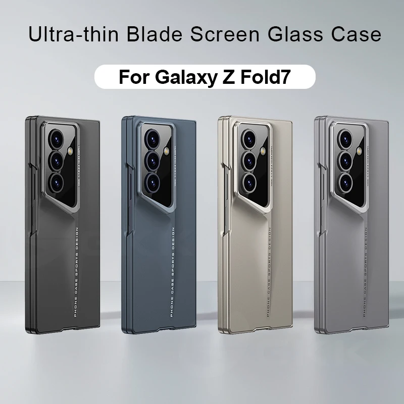 Gkk Ultra Thin Blade Armor Case For Samsung Galaxy Z Fold 7 6 5 Screen Glass Protective Matte Hard Cover For Galaxy Z Fold7 Case Featured