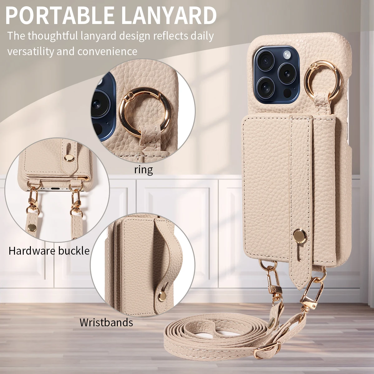 High Quality Phone Case For Iphone 16promax 15 14 13mini 12 11 7 8plus Xsmax Xr Crossbody Shockproof With Support Function Cover Featured