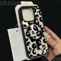 Leopard Print Clear Phone Case For Iphone 16 15 14 13 12 11 Pro Max Plus Xs Xr 16e Matte Magsafe Magnetic Wireless Charge Cover Featured