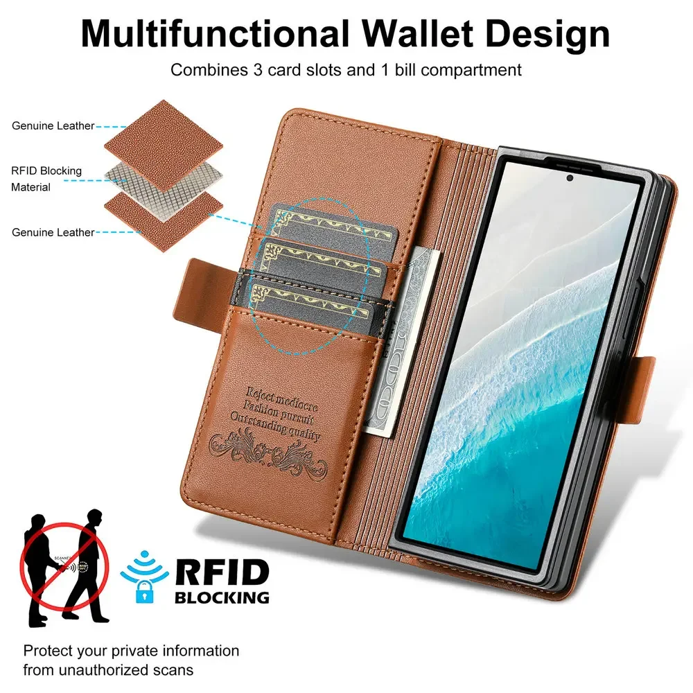 Luxury Leather Phone Case For Samsung Galaxy Z Fold 7 6 5 4 3 5g Fold7 2025 Magnetic Flip Book Business Rfid Wallet Cover Gallery 1 Luxury Leather Phone Case For Samsung Galaxy Z Fold 7 6 5 4 3 5g Fold7 2025 Magnetic Flip Book Business Rfid Wallet Cover Gallery 1