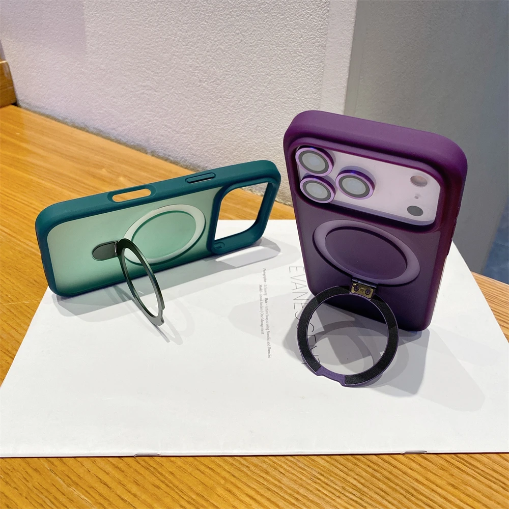 Luxury Magsafe Wireless Charging Case For Iphone 17 16 15 14 13 12 11 Pro Max Plus Magnetic Ring Bracket Camera Protection Cover Gallery 4 Luxury Magsafe Wireless Charging Case For Iphone 17 16 15 14 13 12 11 Pro Max Plus Magnetic Ring Bracket Camera Protection Cover Gallery 4