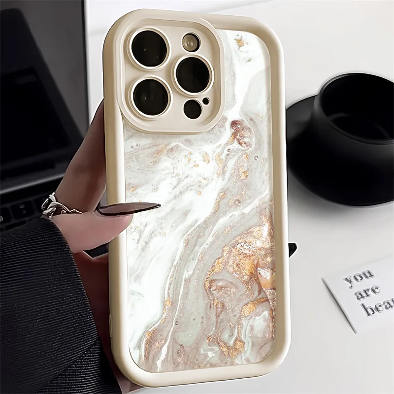 Marble Case For Iphone 16 Pro Max Case Iphone 13 15 11 17 12 14 Pro Max Xr 7 8 Plus Se Shockproof Soft Tpu Silicone Phone Cover Featured