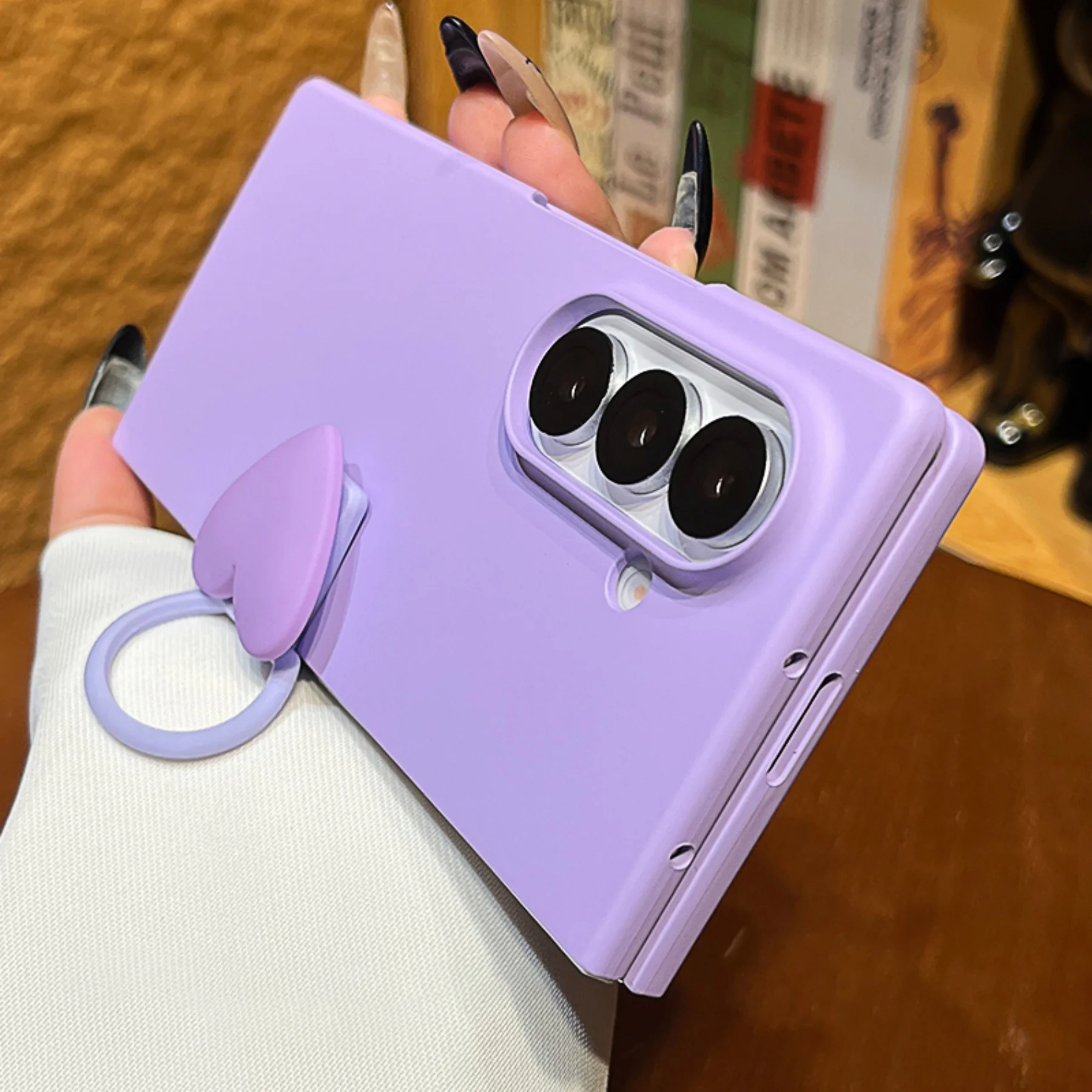 New Korean Lemon Yellow Solid Color Phone Case With Love Heart Ring For Samsung Galaxy Z Fold7 Z Fold6 Z Fold 5 4 3 Back Cover Gallery 1 New Korean Lemon Yellow Solid Color Phone Case With Love Heart Ring For Samsung Galaxy Z Fold7 Z Fold6 Z Fold 5 4 3 Back Cover Gallery 1