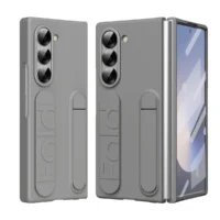 Original Phone Case For Samsung Galaxy Z Fold 7 6 5 4 5g Protective Cover With Stand Glass Film Z Fold6 Fold7 Silicone Grip Case Featured