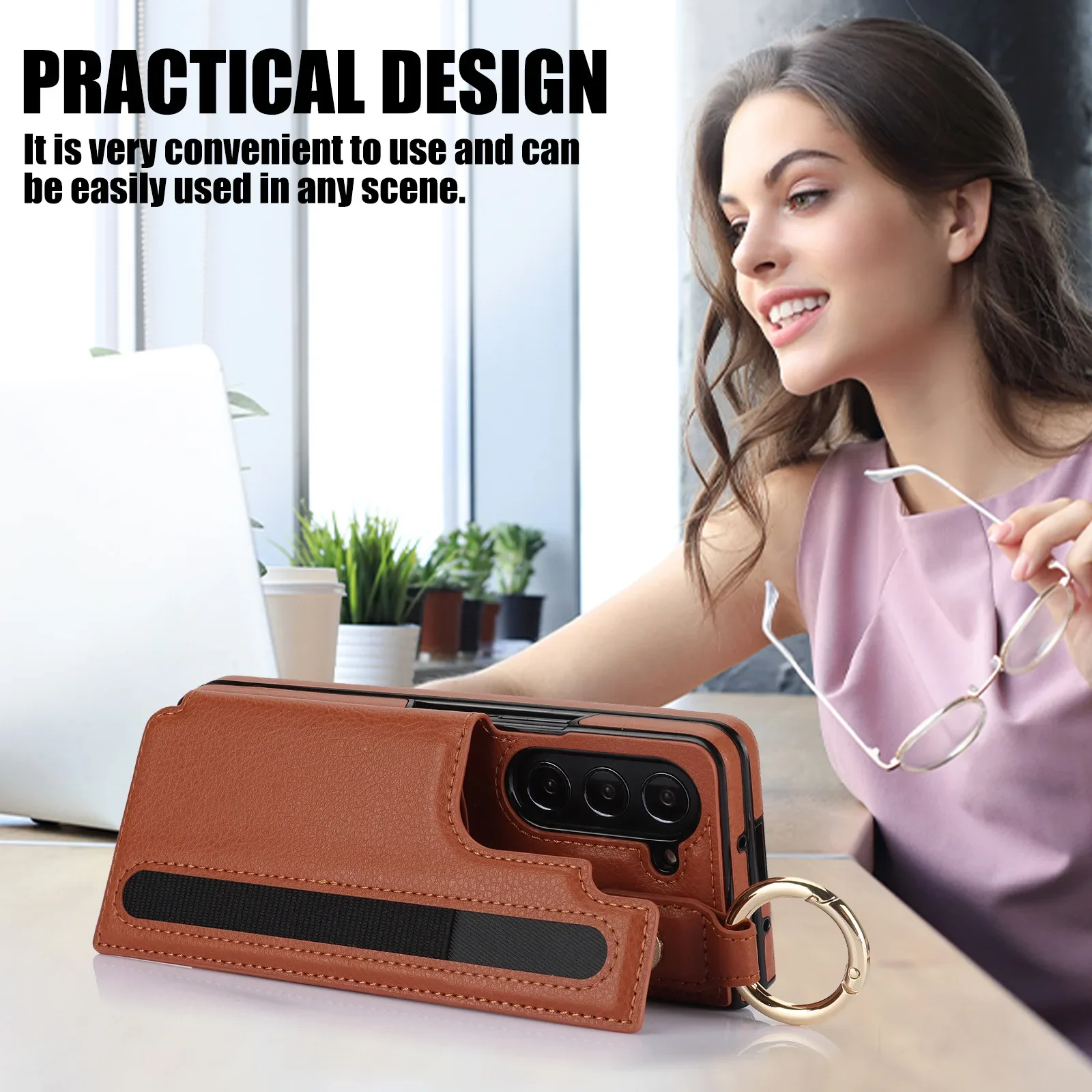 Pu Leather Ring Phone Case For Samsung Galaxy Z Fold 7 6 5 4 3 Fold7 Fold6 Fold5 5g Wallet With Pen Holder Card Slot No Pen Gallery 4 Pu Leather Ring Phone Case For Samsung Galaxy Z Fold 7 6 5 4 3 Fold7 Fold6 Fold5 5g Wallet With Pen Holder Card Slot No Pen Gallery 4