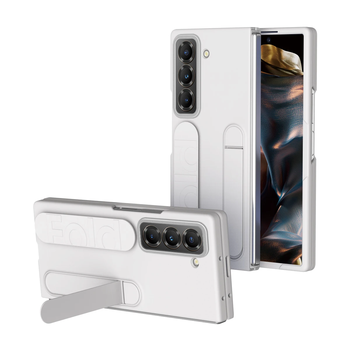 Silicone Wristband Phone Case For Samsung Galaxy Z Fold 6 5 4 3 Se Protective Cover With Stand W25 Silicone Grip Phone Case Featured