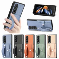 Stand Case For Samsung Galaxy Z Fold 5 4 3 2 Cover Pu Leather Wallet Card Pocket Shockproof Fold Shell Matte Ring Holder Fundas Featured Stand Case For Samsung Galaxy Z Fold 5 4 3 2 Cover Pu Leather Wallet Card Pocket Shockproof Fold Shell Matte Ring Holder Fundas Featured