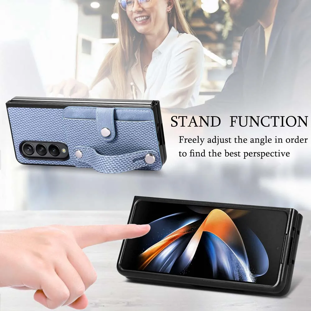Stand Case For Samsung Galaxy Z Fold 5 4 3 2 Cover Pu Leather Wallet Card Pocket Shockproof Fold Shell Matte Ring Holder Fundas Gallery 3 Stand Case For Samsung Galaxy Z Fold 5 4 3 2 Cover Pu Leather Wallet Card Pocket Shockproof Fold Shell Matte Ring Holder Fundas Gallery 3