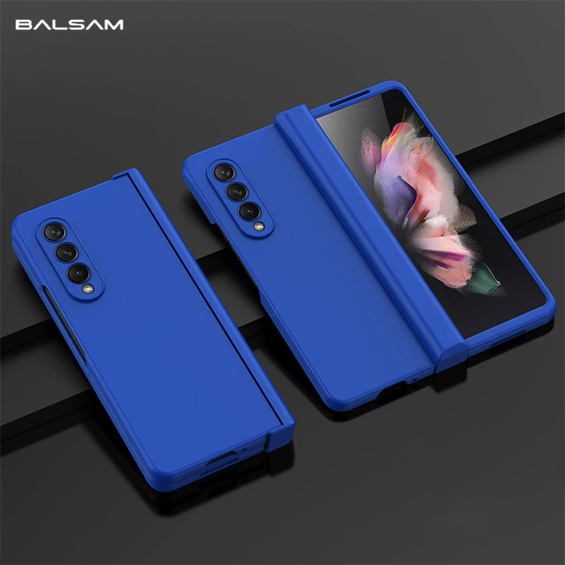 Ultra Thin Folding Shockproof Case For Samsung Galaxy Z Fold 4 6 Fold4 Fold3 Fold 5 360 Full Protection Candy Color Hard Cover Featured