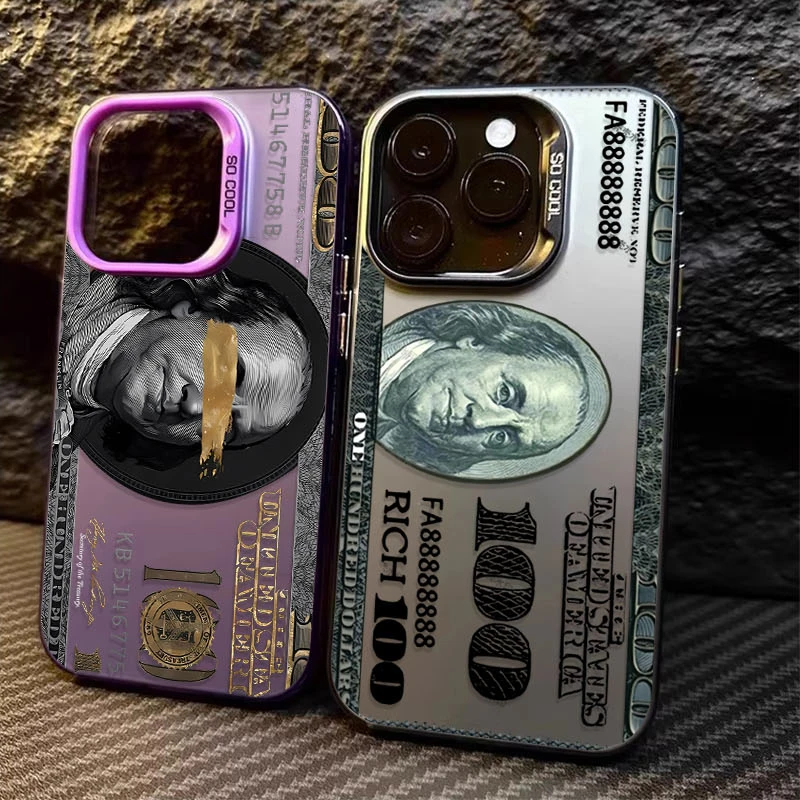 Usd Dollar Popular Design Pc Case For Iphone 15 16e 16 11 14 13 12 Pro Max Xs X Xr Plus 8 7 Se 2020 Shockproof Matte Hard Cover Featured