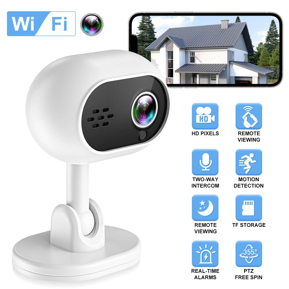 1080p Indoor Security Camera Motion Detection Wifi Security Monitoring Camera Siren Night Vision For Baby Elderly Pet Monitor Gallery 2 1080p Indoor Security Camera Motion Detection Wifi Security Monitoring Camera Siren Night Vision For Baby Elderly Pet Monitor Gallery 2