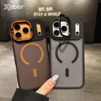 Armor Metal Lens Stand For Magsafe Phone Case For Iphone 17 16 15 14 13 12 17 Pro Max Plus Magnetic Wireless Charge Hard Cover Featured Armor Metal Lens Stand For Magsafe Phone Case For Iphone 17 16 15 14 13 12 17 Pro Max Plus Magnetic Wireless Charge Hard Cover Featured