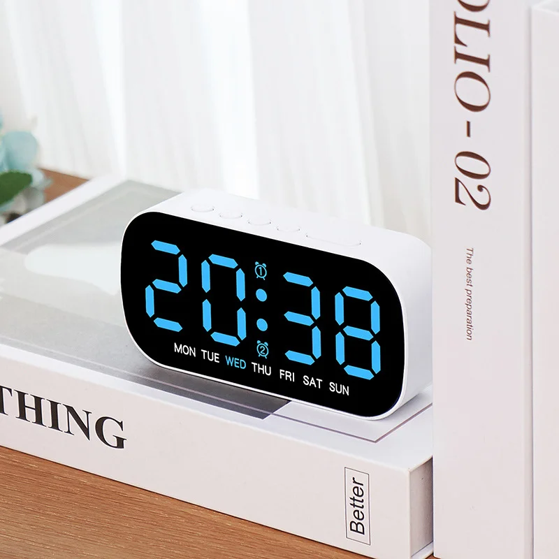 Digital Alarm Clock Usb Powered Temperature Date Week Dual Alarm Night Mode Snooze Clock 5 Levels Of Brightness 12 24h Led Clock Gallery 4 Digital Alarm Clock Usb Powered Temperature Date Week Dual Alarm Night Mode Snooze Clock 5 Levels Of Brightness 12 24h Led Clock Gallery 4
