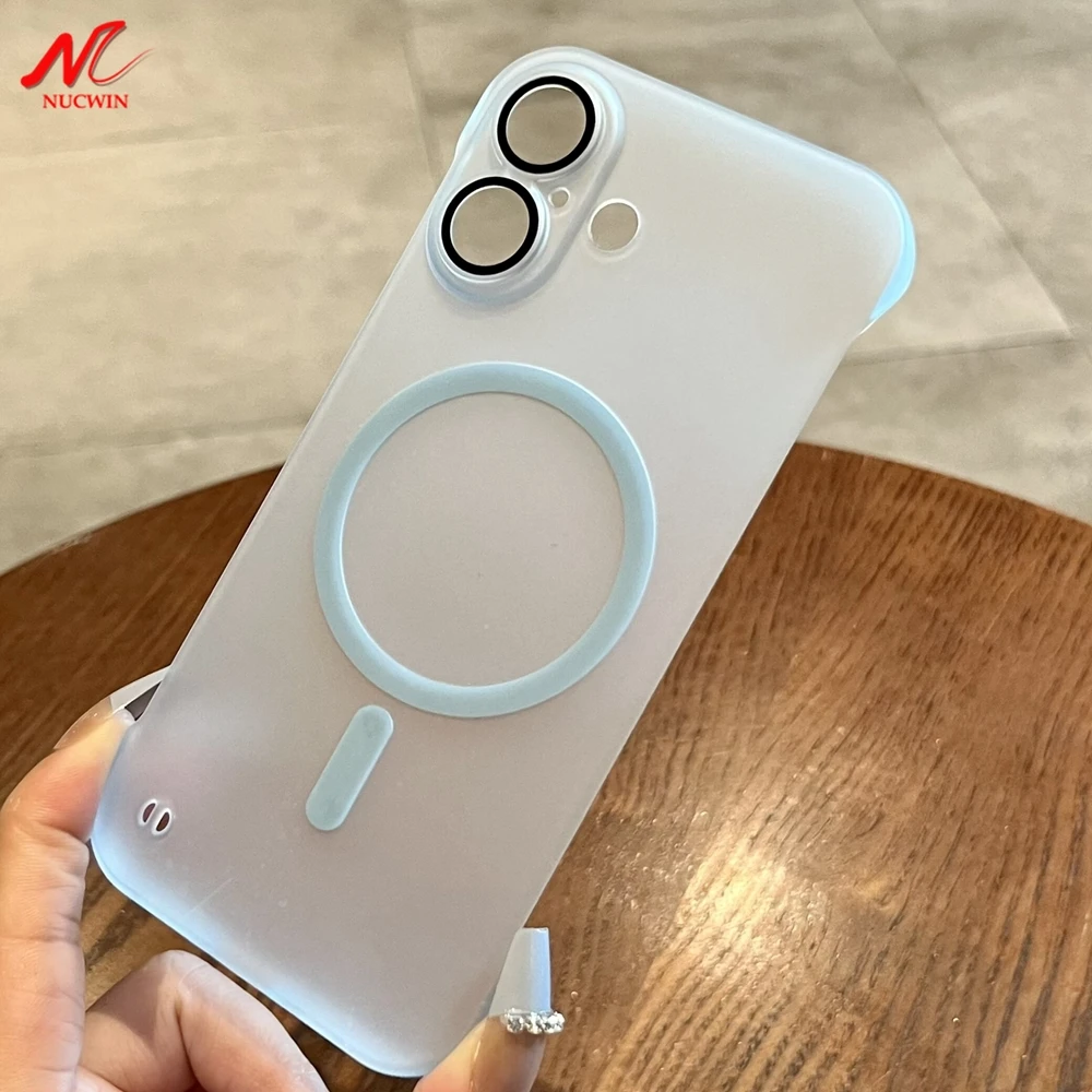 For Iphone 16 Pro Max Frameless Case Heat Radiation Borderless Slim Matte Magsafe Case For Iphone 11 12 13 14 15 Pro Max 16 Plus Featured For Iphone 16 Pro Max Frameless Case Heat Radiation Borderless Slim Matte Magsafe Case For Iphone 11 12 13 14 15 Pro Max 16 Plus Featured