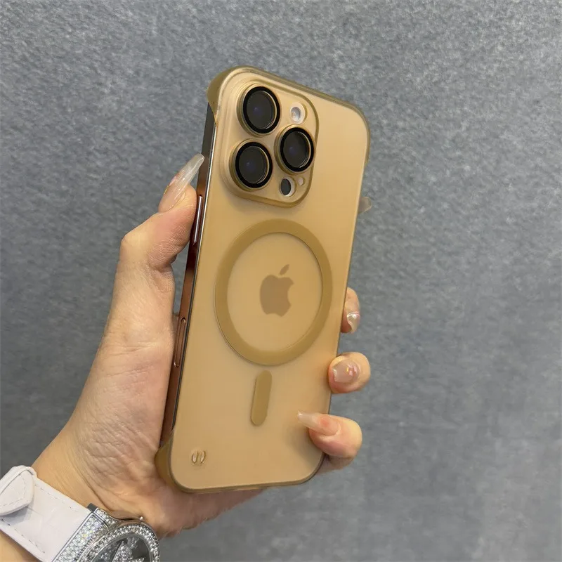 For Iphone 16 Pro Max Frameless Case Heat Radiation Borderless Slim Matte Magsafe Case For Iphone 11 12 13 14 15 Pro Max 16 Plus Gallery 4 For Iphone 16 Pro Max Frameless Case Heat Radiation Borderless Slim Matte Magsafe Case For Iphone 11 12 13 14 15 Pro Max 16 Plus Gallery 4