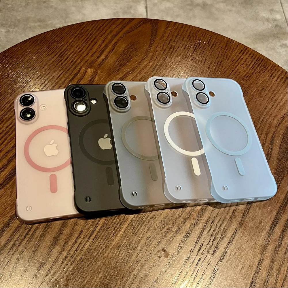 For Iphone 16 Pro Max Frameless Case Heat Radiation Borderless Slim Matte Magsafe Case For Iphone 11 12 13 14 15 Pro Max 16 Plus Gallery 5 For Iphone 16 Pro Max Frameless Case Heat Radiation Borderless Slim Matte Magsafe Case For Iphone 11 12 13 14 15 Pro Max 16 Plus Gallery 5