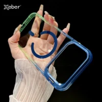 Lens Stand Holder Gradient Transparent Magnetic Ring Case For Iphone 17 16 15 14 13 Pro Max For Magsafe Wireless Charging Cover Featured