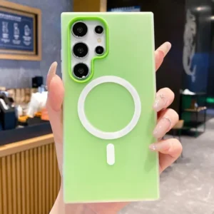 Luxury Candy Color For Magsafe Case For Samsung Galaxy S25 S24 Fe S23 Plus S22 Ultra A16 A26 A36 A26 A17 A07 A56 Magnetic Cover Featured