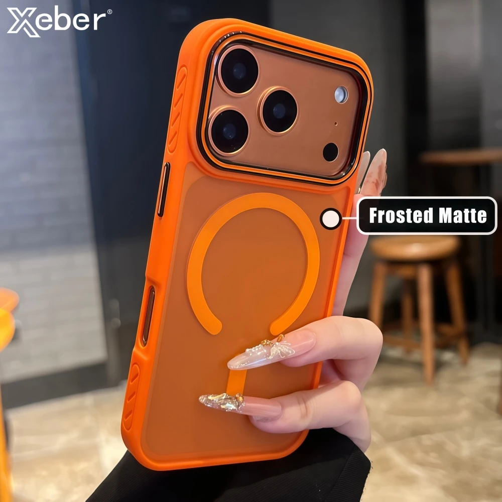 Matte Magnetic For Magsafe Case For Iphone 17 Pro Max 17 Air 13 14 15 16 Plus Translucent Wireless Charging Hard Bumper Cover Featured