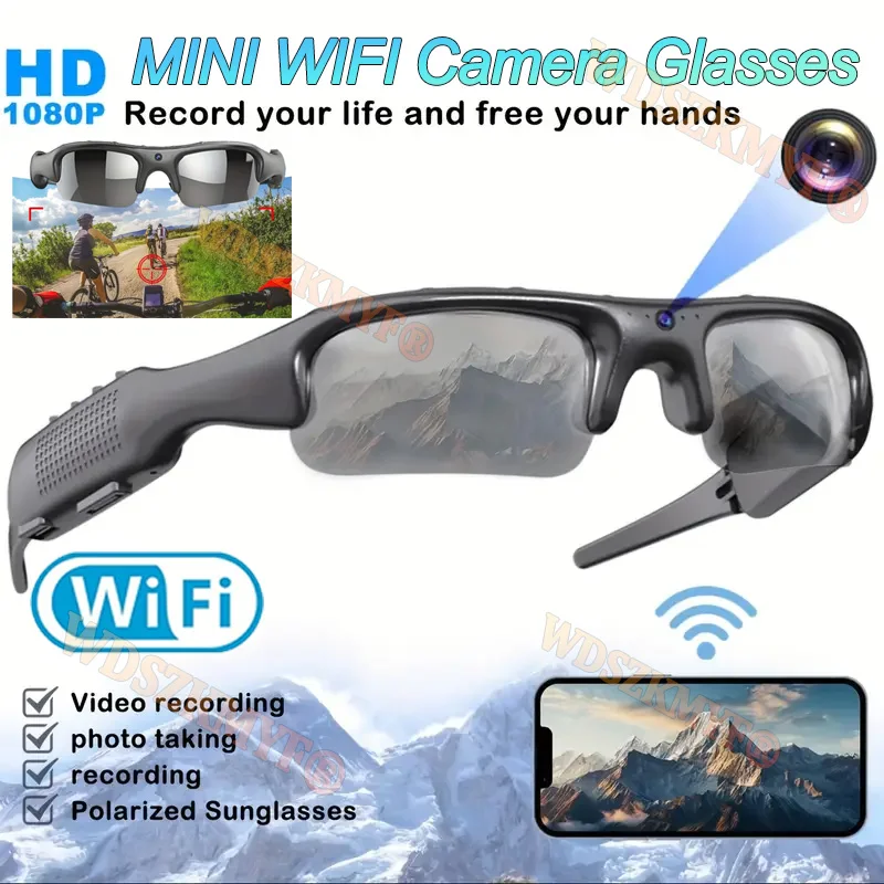Mini Camera Wifi App Smart Glasses Hd 1080p Sports Glasses With Dv Camera And Audio Recording Glasse Outdoor Riding Skiing Featured