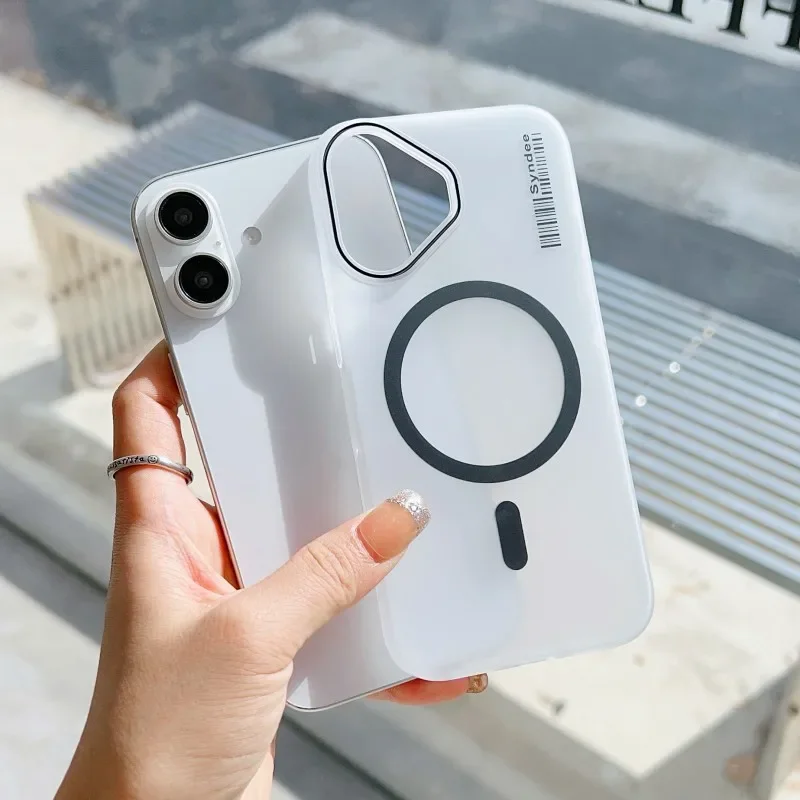 Ultra Thin For Magsafe Matte Phone Case For Iphone 16 15 14 13 12 11 Pro Max Plus Transparent Magnetic Wireless Charge Pc Cover Featured