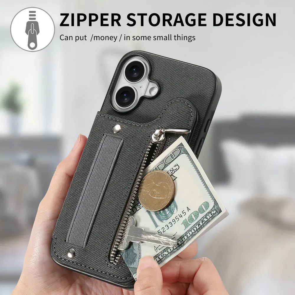 For Oneplus13 13r 5g Luxury Case Rfid Card Leather Elastic Strap Wallet Funda Oneplus 13 Case One Plus 13r Ace 5 Pro Zipper Capa Gallery 1 For Oneplus13 13r 5g Luxury Case Rfid Card Leather Elastic Strap Wallet Funda Oneplus 13 Case One Plus 13r Ace 5 Pro Zipper Capa Gallery 1