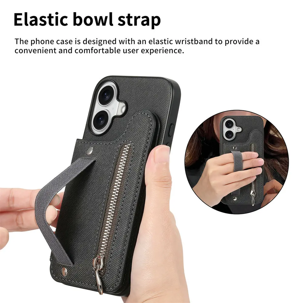 For Oneplus13 13r 5g Luxury Case Rfid Card Leather Elastic Strap Wallet Funda Oneplus 13 Case One Plus 13r Ace 5 Pro Zipper Capa Gallery 2 For Oneplus13 13r 5g Luxury Case Rfid Card Leather Elastic Strap Wallet Funda Oneplus 13 Case One Plus 13r Ace 5 Pro Zipper Capa Gallery 2