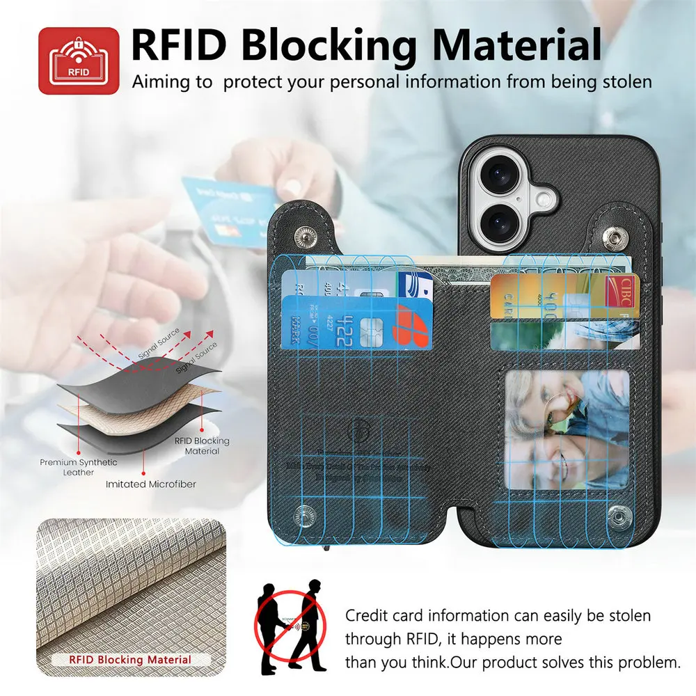 For Oneplus13 13r 5g Luxury Case Rfid Card Leather Elastic Strap Wallet Funda Oneplus 13 Case One Plus 13r Ace 5 Pro Zipper Capa Gallery 3 For Oneplus13 13r 5g Luxury Case Rfid Card Leather Elastic Strap Wallet Funda Oneplus 13 Case One Plus 13r Ace 5 Pro Zipper Capa Gallery 3