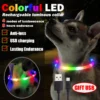 Led Pet Collar Dog Colorful Light-Up Collar Free Cut Night Light Dog Walking Lights Flashing Neck Scarf Usb Charging