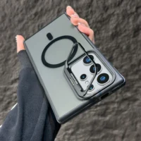 Luxury Clear Magnetic Shockproof Phone Case For Samsung Galaxy S25 Ultra S24 Plus S23 Fe S22 Stand Color Protection Back Cover Featured