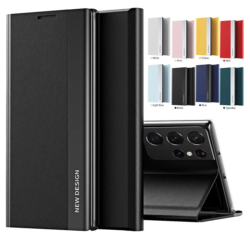 Luxury Leather Flip Case For Samsung Galaxy S25 S24 S23 S22 S21 S20 Ultra Plus S25 Edge S23 S21 S24 Fe Note 20 Ultra Stand Cover Gallery 4 Luxury Leather Flip Case For Samsung Galaxy S25 S24 S23 S22 S21 S20 Ultra Plus S25 Edge S23 S21 S24 Fe Note 20 Ultra Stand Cover Gallery 4