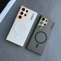 Luxury Mat Magnetic Wireless Charge Magsafe Case For Samsung S24 S23 S22 S25 Ultra Note 20 Slim Lable Cover For Galaxy S25 Plus Featured Luxury Mat Magnetic Wireless Charge Magsafe Case For Samsung S24 S23 S22 S25 Ultra Note 20 Slim Lable Cover For Galaxy S25 Plus Featured