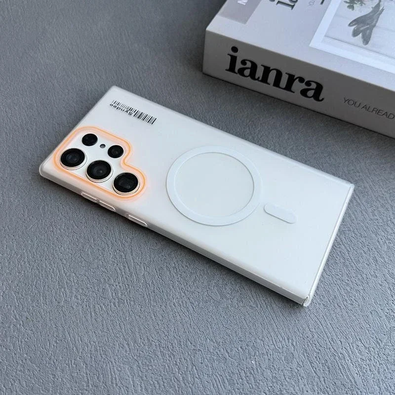 Luxury Mat Magnetic Wireless Charge Magsafe Case For Samsung S24 S23 S22 S25 Ultra Note 20 Slim Lable Cover For Galaxy S25 Plus Gallery 1 Luxury Mat Magnetic Wireless Charge Magsafe Case For Samsung S24 S23 S22 S25 Ultra Note 20 Slim Lable Cover For Galaxy S25 Plus Gallery 1