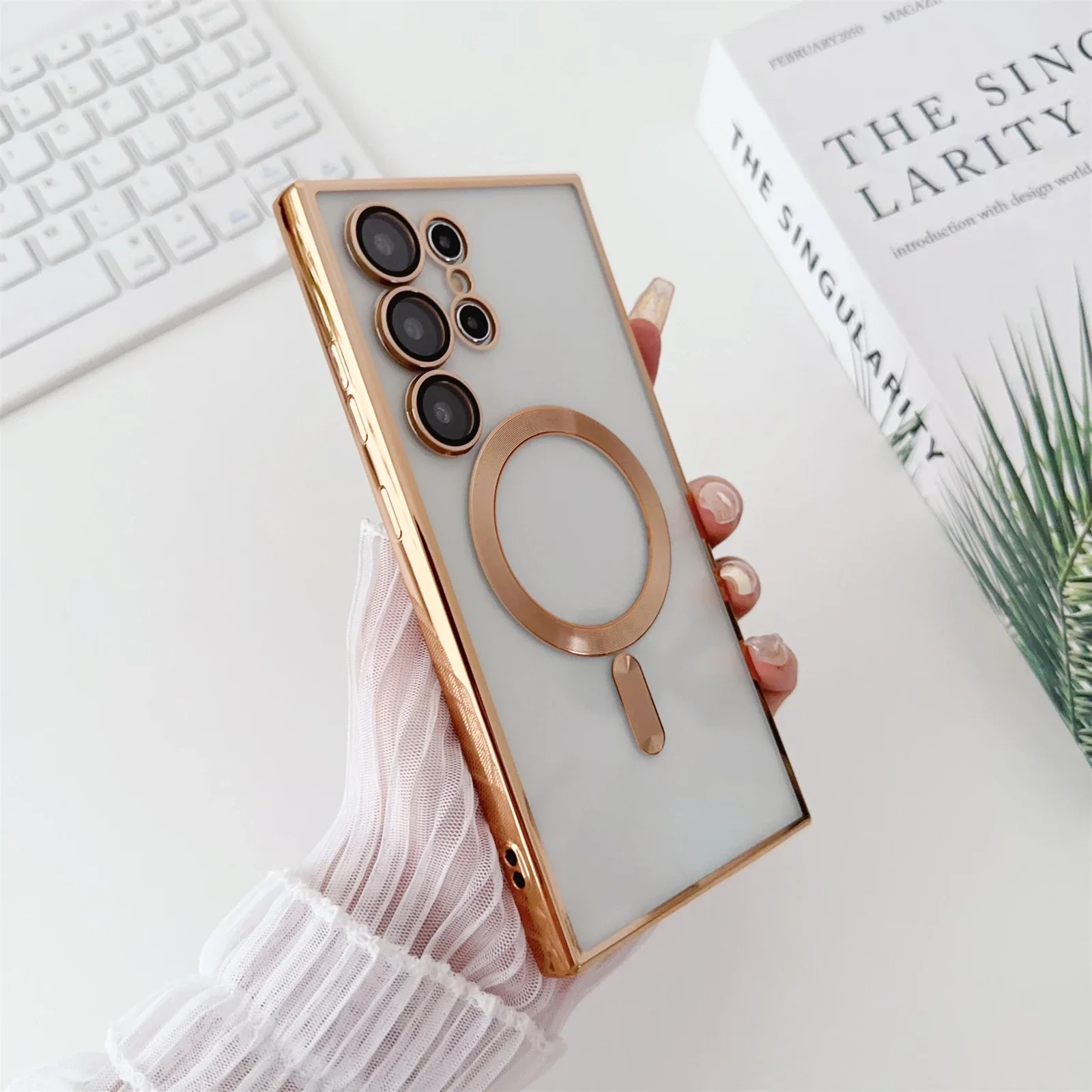 Luxury Plating For Magsafe Magnetic Wireless Charging Case For Samsung Galaxy S25 S24 S23 S22 S21 Fe Plus Note 10 20 Ultra Cover Gallery 3 Luxury Plating For Magsafe Magnetic Wireless Charging Case For Samsung Galaxy S25 S24 S23 S22 S21 Fe Plus Note 10 20 Ultra Cover Gallery 3