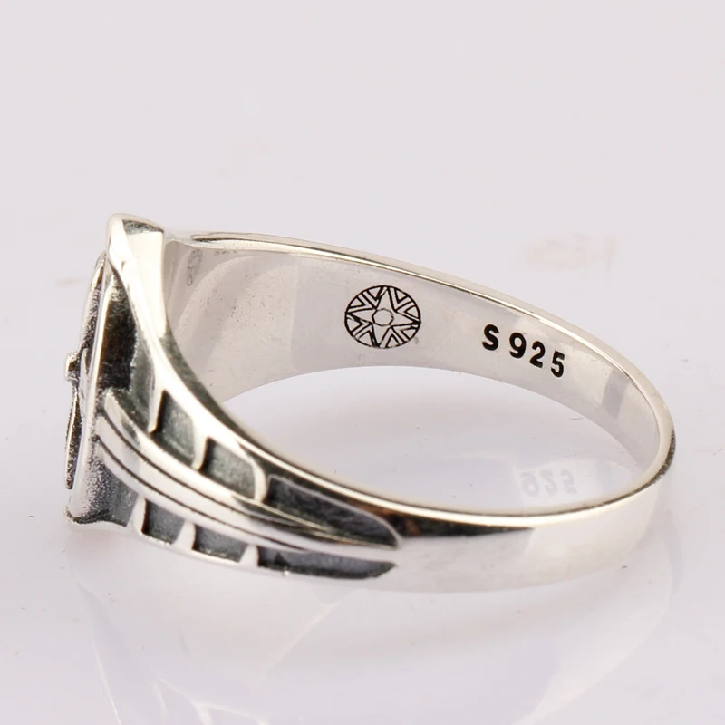 Real 925 Sterling Silver Men Ring Punk Do The Old Vintage Bowknot Wings For Men Women Lovers Retro Fashion Jewelry Gallery 4 Real 925 Sterling Silver Men Ring Punk Do The Old Vintage Bowknot Wings For Men Women Lovers Retro Fashion Jewelry Gallery 4