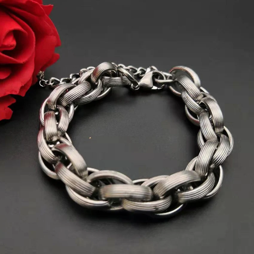 Titanium Steel Bracelet Stainless Steel Fashion New Wild Simple Personality Female Male Couple Trend Jewelry Featured