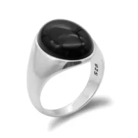 Turkiye Jewelry Mens 925 Sterling Silver Ring Natural Agate Stone Vintage Fashion Luxury Gift Featured Turkiye Jewelry Mens 925 Sterling Silver Ring Natural Agate Stone Vintage Fashion Luxury Gift Featured