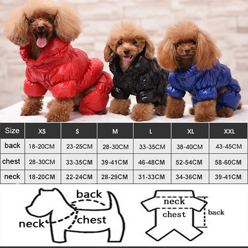 Winter Pet Dog Clothes Super Warm Down Jacket For Small Dogs Waterproof Pets Coat Cotton Hoodies For Chihuahua Puppy Clothing Gallery 4 Winter Pet Dog Clothes Super Warm Down Jacket For Small Dogs Waterproof Pets Coat Cotton Hoodies For Chihuahua Puppy Clothing Gallery 4