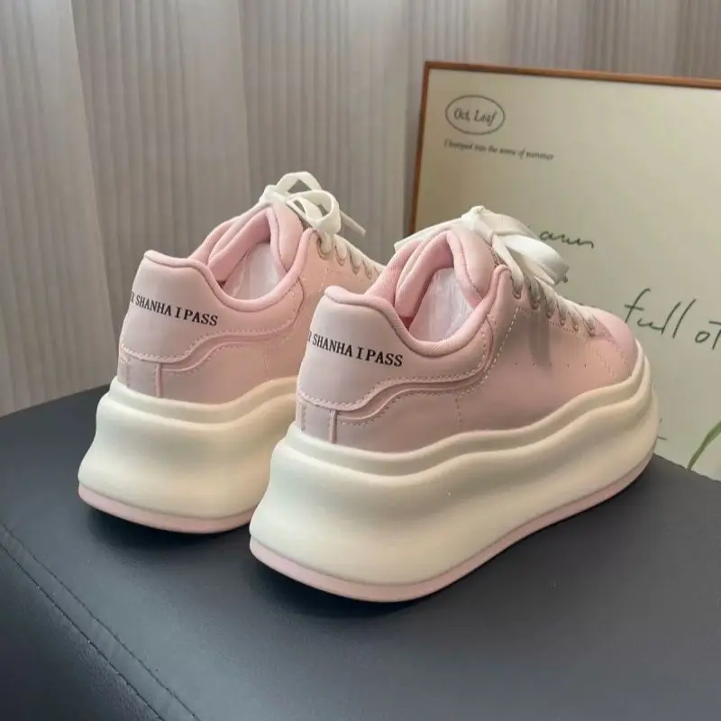 2026 New Cheap Sales Womens Sports Shoes Pink Lace Up Platform Replica Chunky Sneakers Fashion Lightweight Leisure Walking Shoe Gallery 2 2026 New Cheap Sales Womens Sports Shoes Pink Lace Up Platform Replica Chunky Sneakers Fashion Lightweight Leisure Walking Shoe Gallery 2
