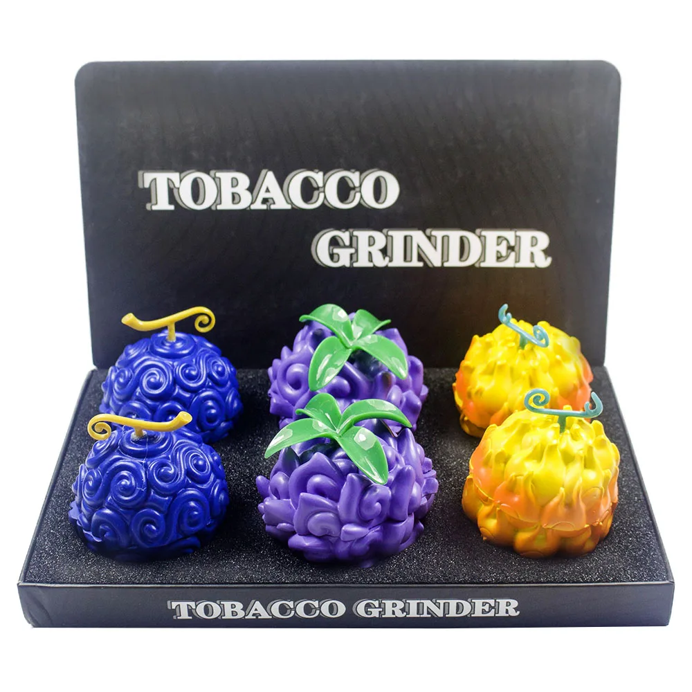 3 Parts 3d Devil Fruit Design Herb Grinder For Spice Durable Plastic With Metal Coreideal Gift For Christmas Featured