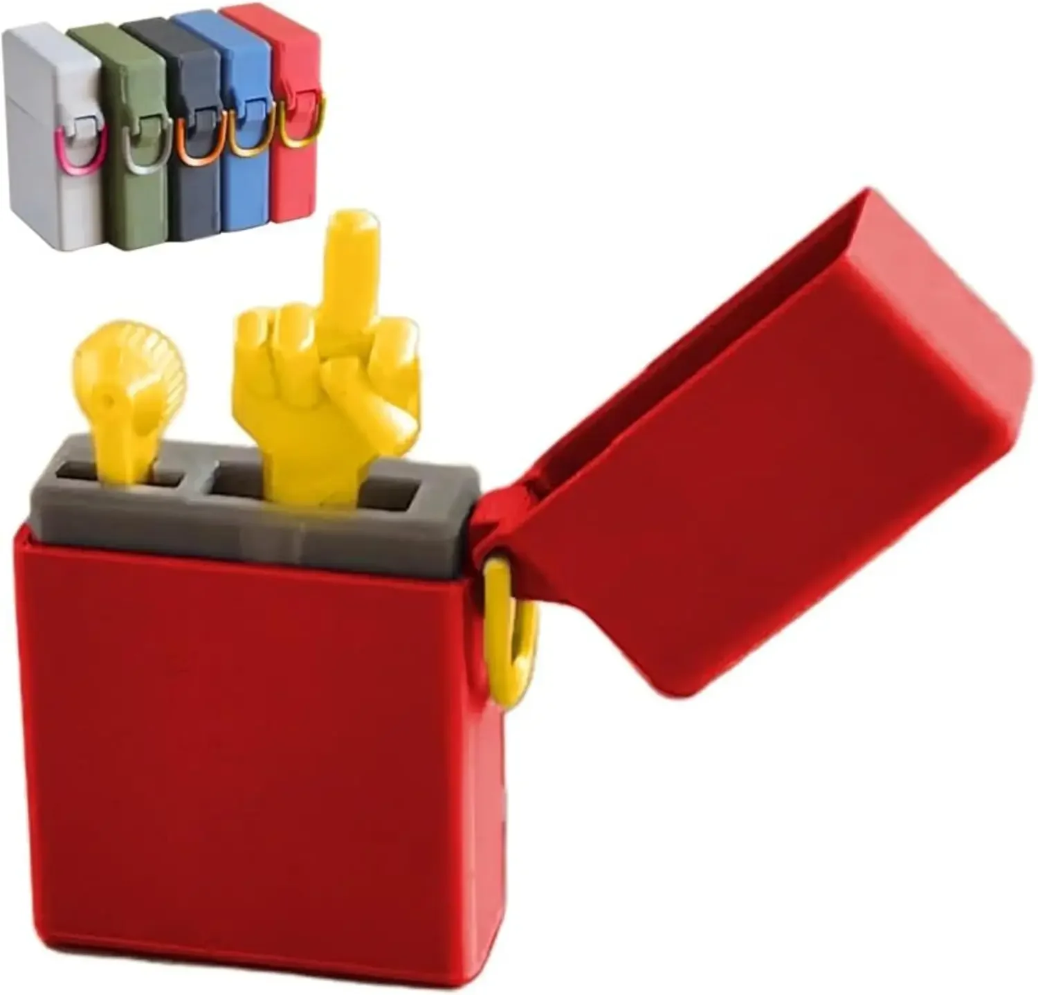 3d Printed Middle Finger Model Funny Prank Gift For Birthday Desk Decoration Quit Smoking Buddy Fake Lighter Surprise Toy Featured