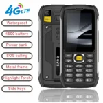 Eaor 4g Lte Waterproof Rugged Big Battery Powerbank Feature Keypad 2 8 Ips Display Volume Side Key Glare Flashlight Mobile Phone Featured