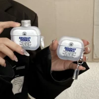 For Airpods 4 Pro 3 2 1 Pro2 Pro3 Earphone Case 3d Vodka Creative Silicone Cartoon Headphone Box With Pendant Cover Featured