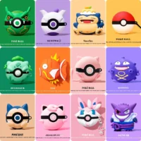 For Airpods Pro 3 Case 2025pokemon Ball 3d Anime Shockproof Earphone Cover For Kids Funda Boys Girls Featured
