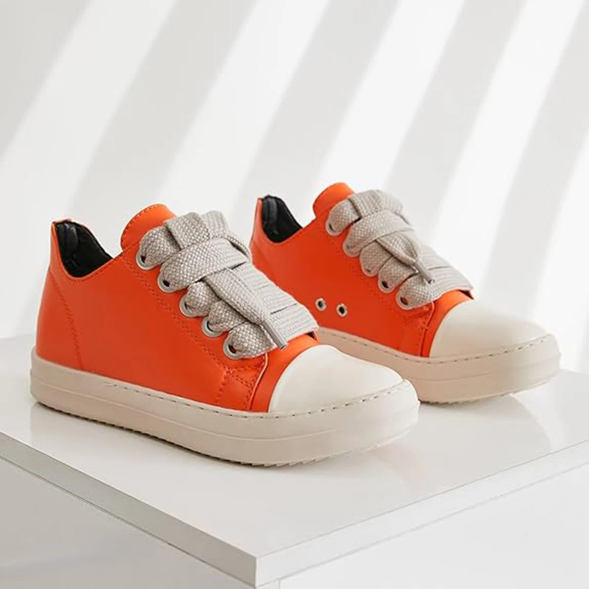 Mens Coarse Shoelaces Low Cut Flat Bottom Casual Shoes Minimalist College Style Sports Shoes Gallery 3 Mens Coarse Shoelaces Low Cut Flat Bottom Casual Shoes Minimalist College Style Sports Shoes Gallery 3