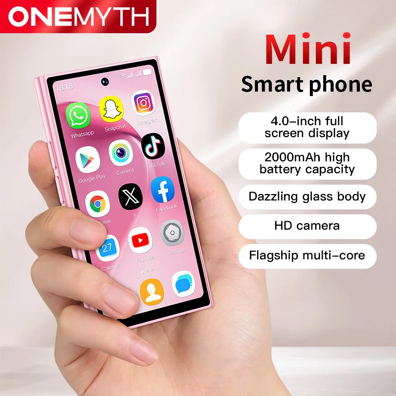 Onemyth S26 Pro 4 0 Mini Smartphone 2gb Ram 16gb Rom Android12 0 Face Recognition Unlock 2000mah 4g Small Mobile Phone Featured